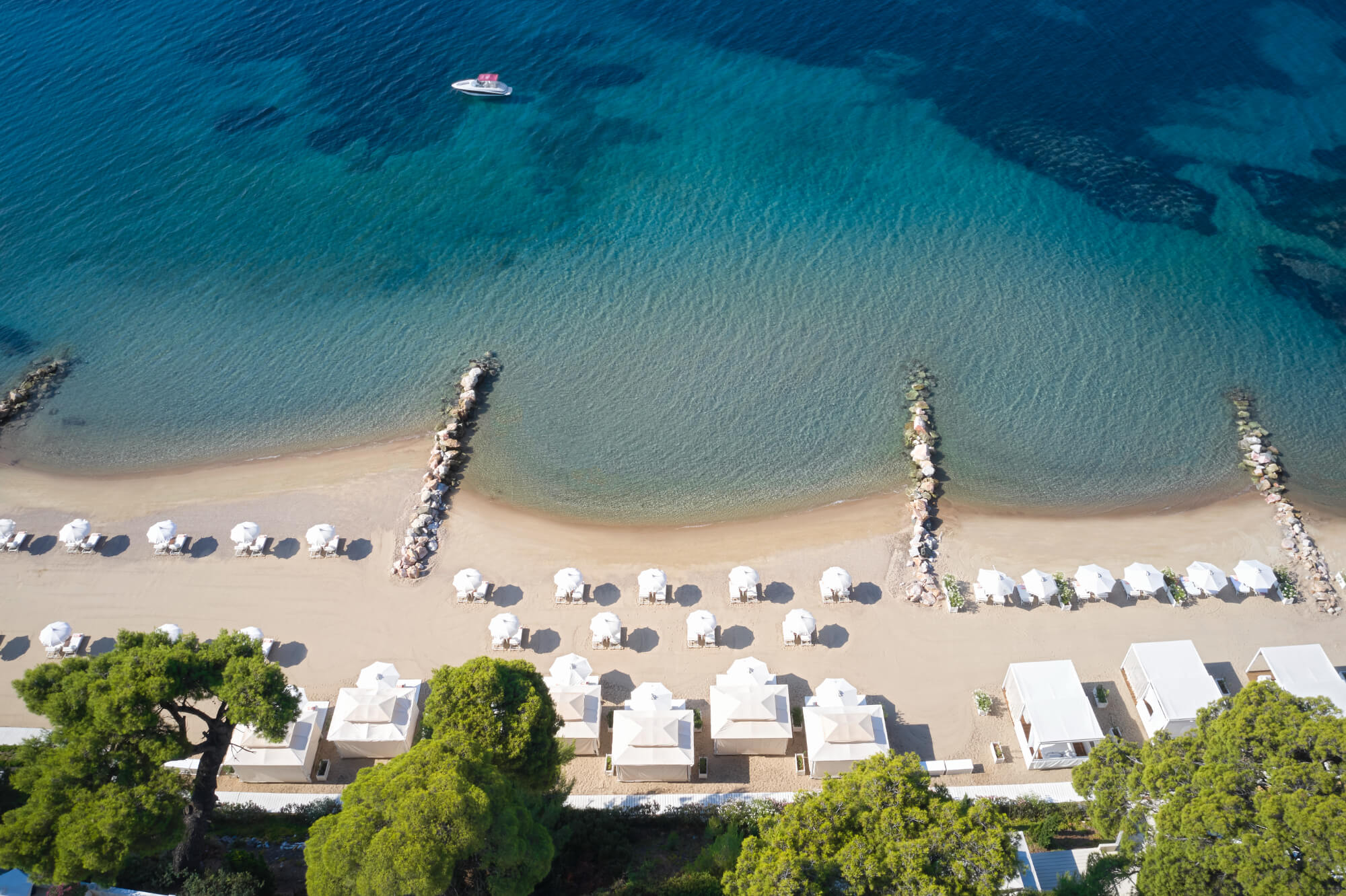 The Danai private beach and Mediterranean gardens, luxury family hotel in Halkidiki Greece